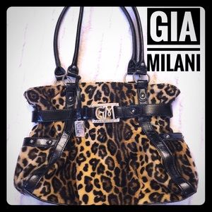 Gia Milani Faux Leopard Handbag Soft body